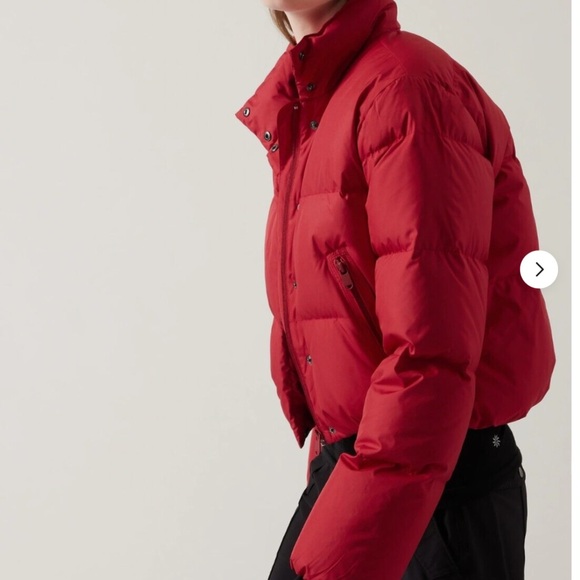☃️❄️☃️ ATHLETA Summit down jacket, candy red, size L ☃️❄️☃️ - Picture 4 of 7
